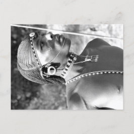 Cartão Postal Retrato de um Guerreiro Maasai