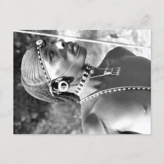 Cartão Postal Retrato de um Guerreiro Maasai