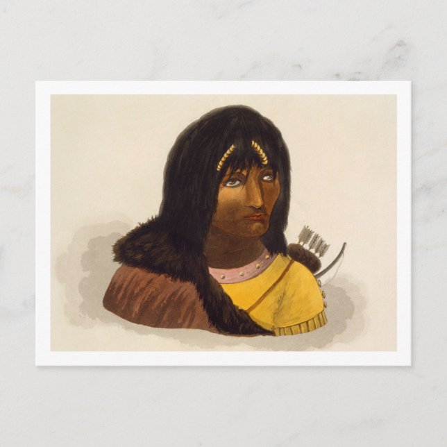 Cartão Postal Retrato de um índio Pedra, de 'Narrativa de um J (Frente)