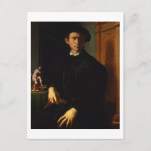 Cartão Postal Retrato de um jovem, c.1532-40 (óleo no painel)