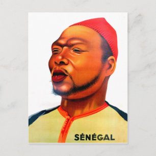 Cartão Postal Retrato de um jovem do Senegal, África