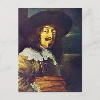 Cartão Postal Retrato de um oficial por Frans Hals