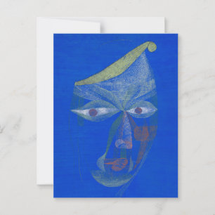 Cartão Postal Retrato de um oriental, azul