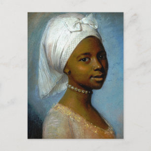 Cartão Postal Retrato de uma jovem negra Arte clássica