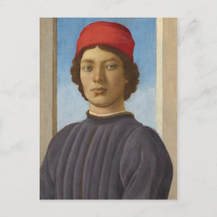 Cartão Postal Retrato de uma Juventude, c.1485 (petróleo e temp