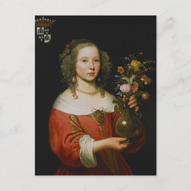 Cartão Postal Retrato de uma Menina (Frente)