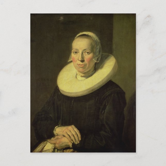 Cartão Postal Retrato de uma mulher, 1644 (Frente)