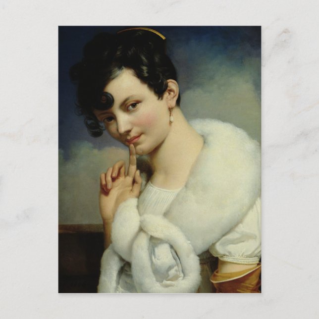 Cartão Postal Retrato de uma Mulher 3 (Frente)