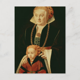 Cartão Postal Retrato de uma Mulher com sua Filha