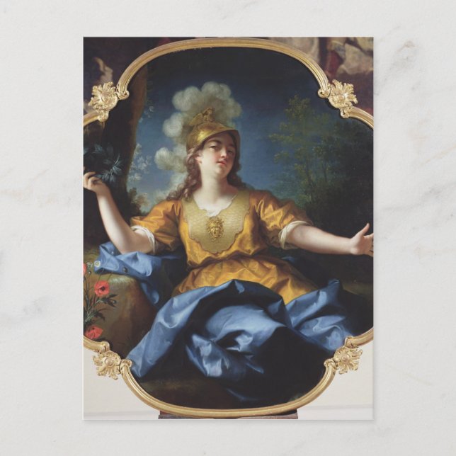 Cartão Postal Retrato de uma Mulher como Minerva, 1730 (Frente)