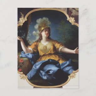 Cartão Postal Retrato de uma Mulher como Minerva, 1730