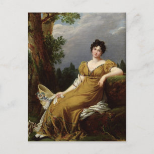 Cartão Postal Retrato de uma Mulher Sentada