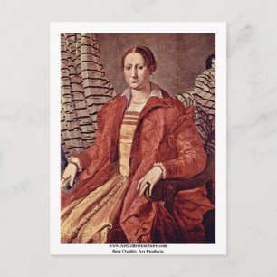 Cartão Postal Retrato De Uma    Nobre De Bronzino Angelo