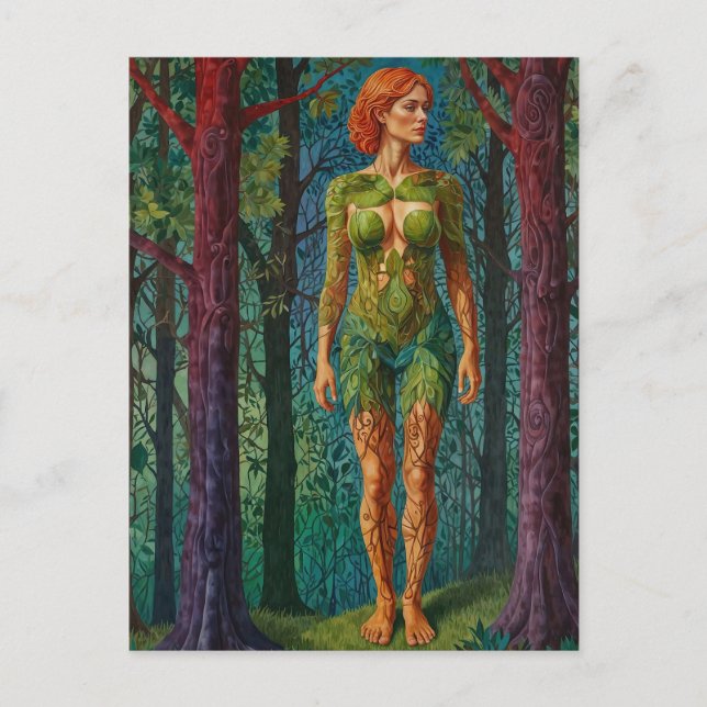 Cartão Postal "Retrato de Viridra" - Veias da Canopia (Frente)