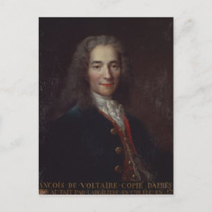 Cartão Postal Retrato de Voltaire