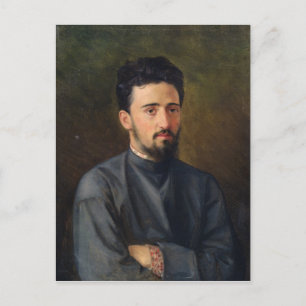 Cartão Postal Retrato de Vsevolod M. Garshin, 1878