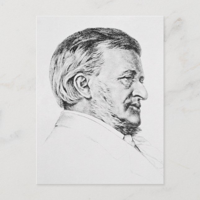 Cartão Postal Retrato de Wagner, século XIX (Frente)