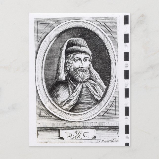 Cartão Postal Retrato de William Caxton (Frente)