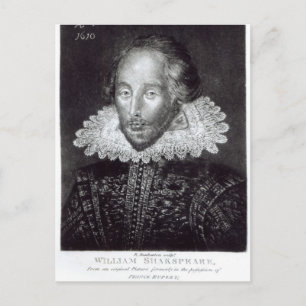 Cartão Postal Retrato de William Shakespeare