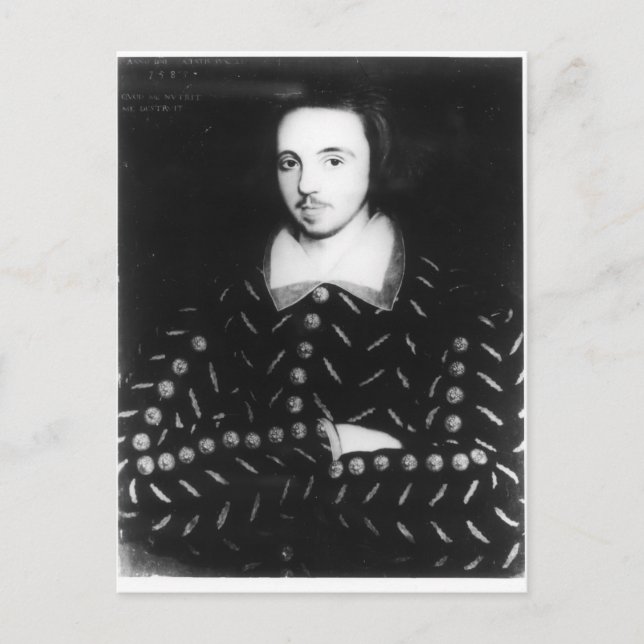 Cartão Postal Retrato dizia ser Christopher Marlowe (Frente)
