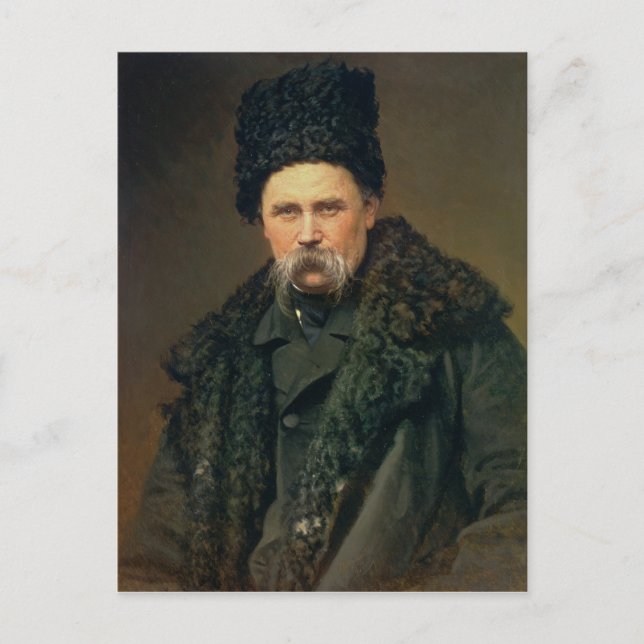 Cartão Postal Retrato do Autor Ucraniano (Frente)