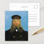 Cartão Postal Retrato do Carteiro Roulin | Vincent Van Gogh<br><div class="desc">Retrato do carteiro Joseph Roulin (1888) do artista poste-impressionista holandês Vincent Van Gogh. A pintura original é um óleo na canvas. O retrato é um de vários Van Gogh pintados de seu amigo próximo, um funcionário postal na cidade francesa do sul de Arles. Este fechamento do carteiro Roulin em seu...</div>