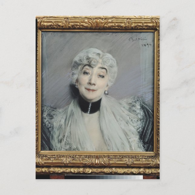 Cartão Postal Retrato do condessa de Martel de Janville (Frente)