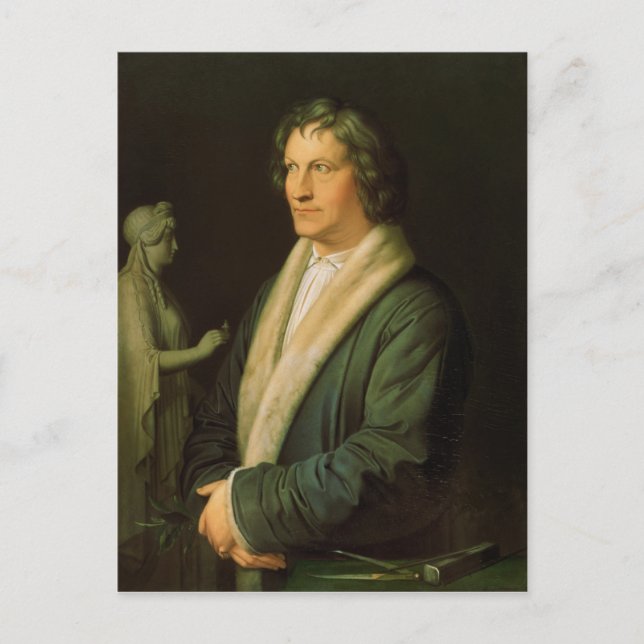 Cartão Postal Retrato do escultor Bertel Thorvaldsen (Frente)