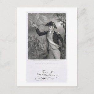 Cartão Postal Retrato do General Francis Marion na Batalha de