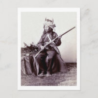 Retrato do guerreiro do nativo americano do