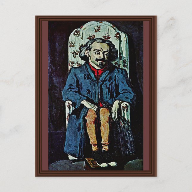 Cartão Postal Retrato Do Imperário De Aquiles De Paul Cézanne (Frente)