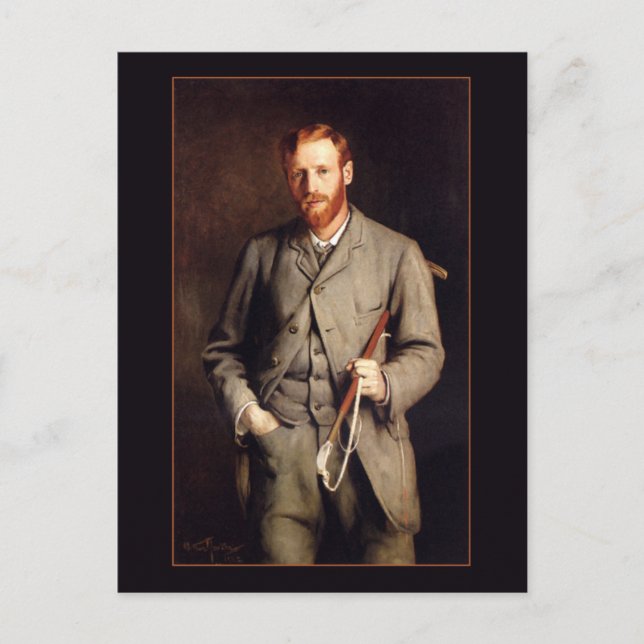 Cartão Postal Retrato do Irmão por Arthur Hack (Frente)