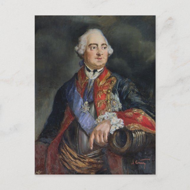 Cartão Postal Retrato do matemático Leonhard Euler (Frente)