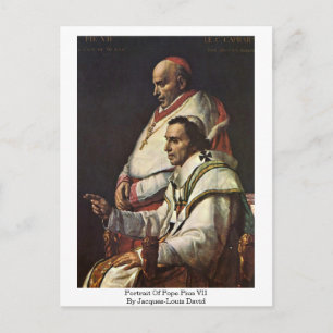 Cartão Postal Retrato Do Papa Pius Vii Por Jacques-Louis David