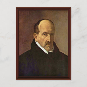 Cartão Postal Retrato Do Poeta Luis De Gã ³ Ngora Y Argote