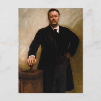 Cartão Postal Retrato do Presidente Theodore Roosevelt J.S. Sarg