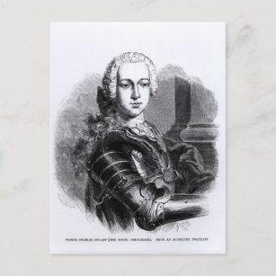 Cartão Postal Retrato do Príncipe Charles Edward Stuart