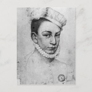 Cartão Postal Retrato do Rei Carlos IX da França, 1561