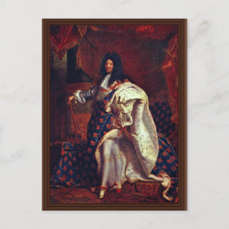Cartão Postal Retrato Do Rei Francês Louis Xiv Por Rigaud Hy