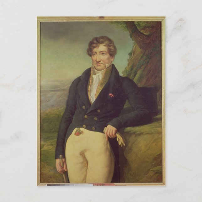 Cartão Postal Retrato do Zoólogo francês (Frente)