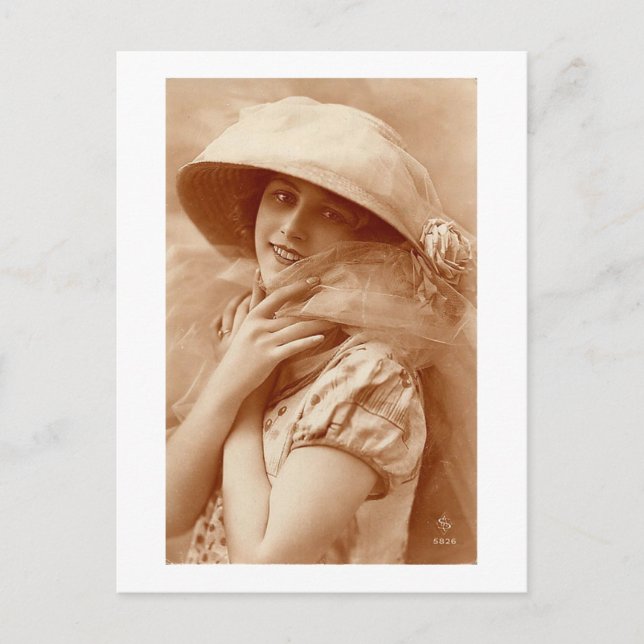 Cartão Postal Retrato dos anos 20 (Frente)