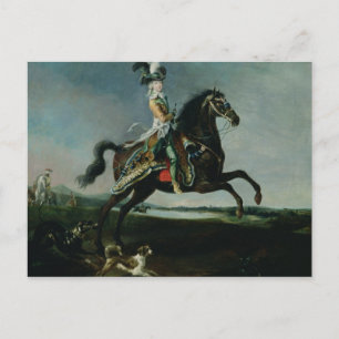 Cartão Postal Retrato Equestre de Marie-Antoinette