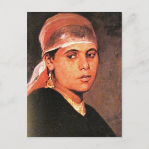 Cartão Postal Retrato feminino