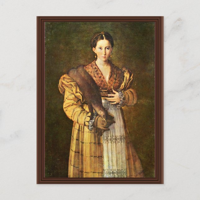 Cartão Postal Retrato Feminino Chamado "Lâ €™ Antea" "" Por Parm (Frente)