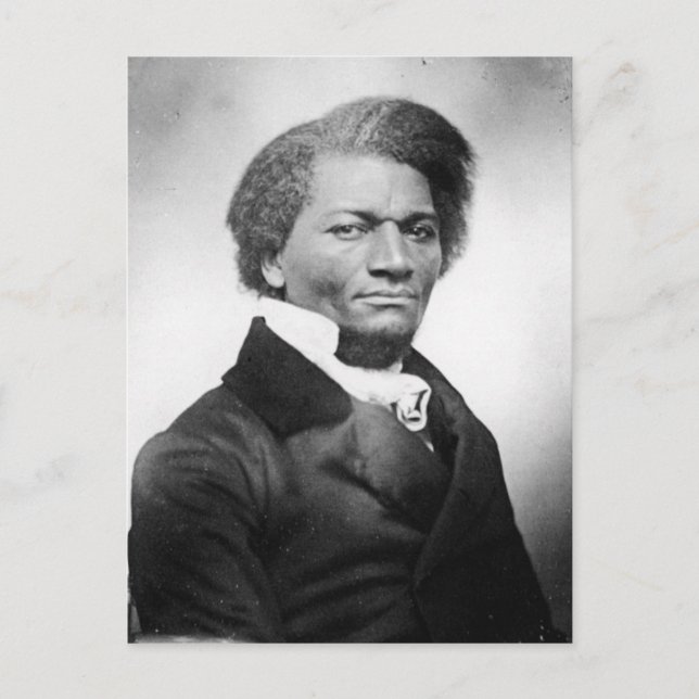 Cartão Postal Retrato Frederick Douglass ~ 1847 (Frente)
