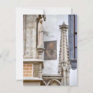 Cartão Postal Retrato misterioso na Câmara Velha de Bratislava