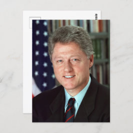 Cartão Postal Retrato Oficial do Presidente Bill Clinton