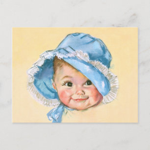 Cartão Postal Retrato para Bebê Bonito