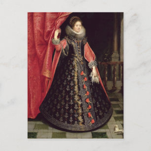 Cartão Postal Retrato presumido ser de Henrietta Maria de