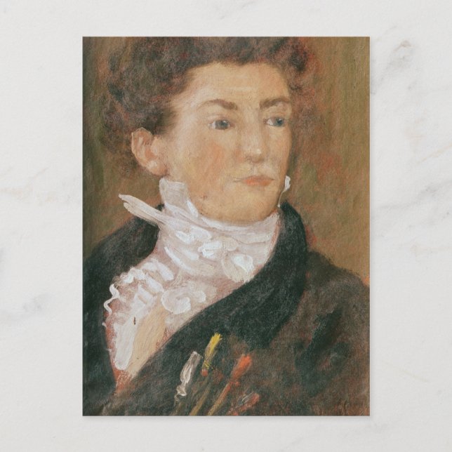 Cartão Postal Retrato próprio com pincéis (Frente)